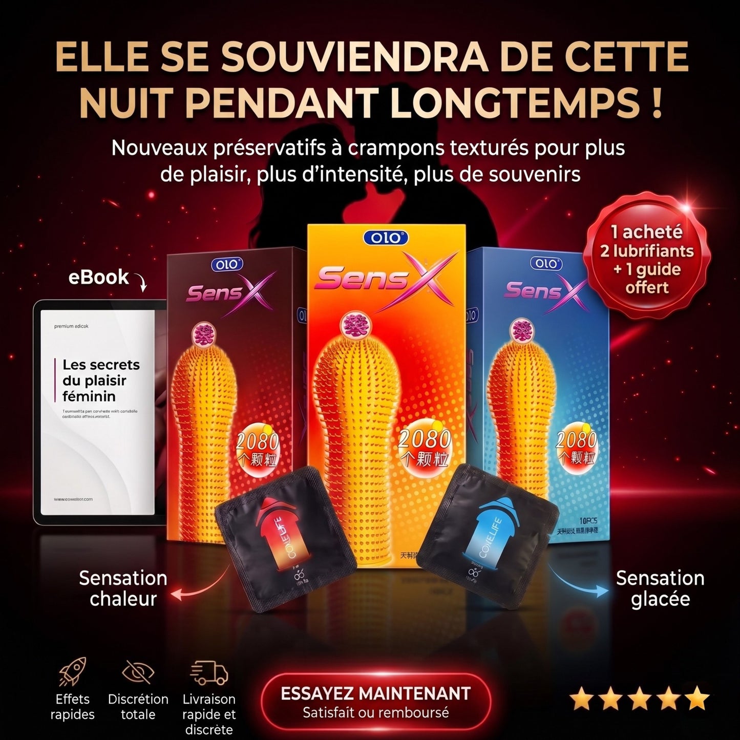 Préservatifs à crampons  - L’art du plaisir absolu ( satisfait ou remboursé ) [Conakry]